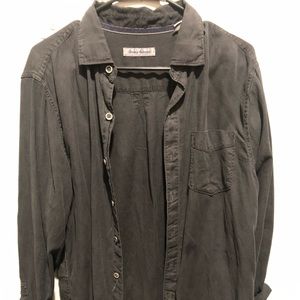 Tommy Bahama button up. Dark Navy Blue